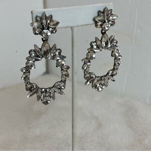 Baublebar Large Oval Post Clear Sone Earrings